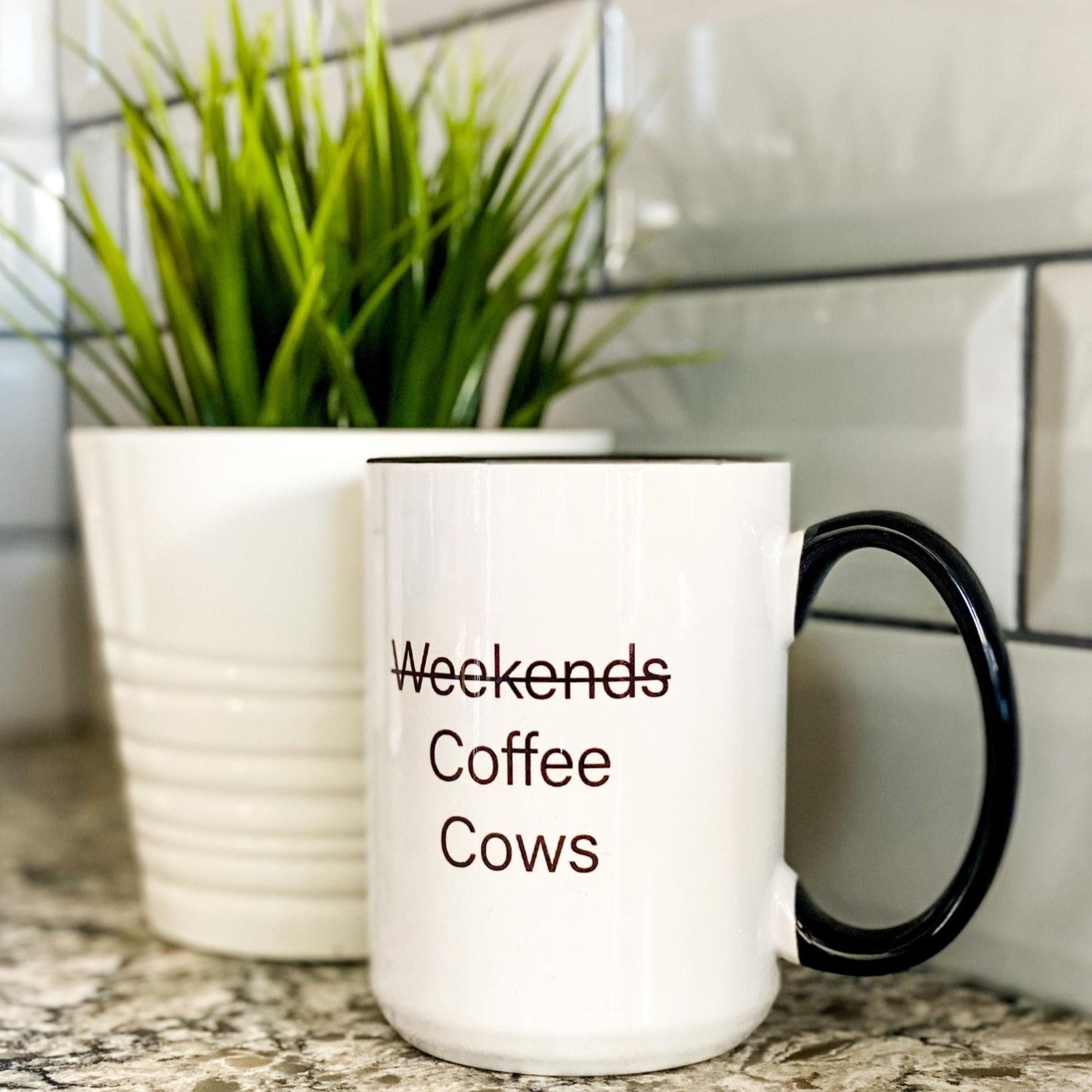 (No) Weekends, Coffee, Cows Mug