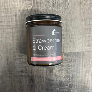 Strawberries & Cream 9oz Candle
