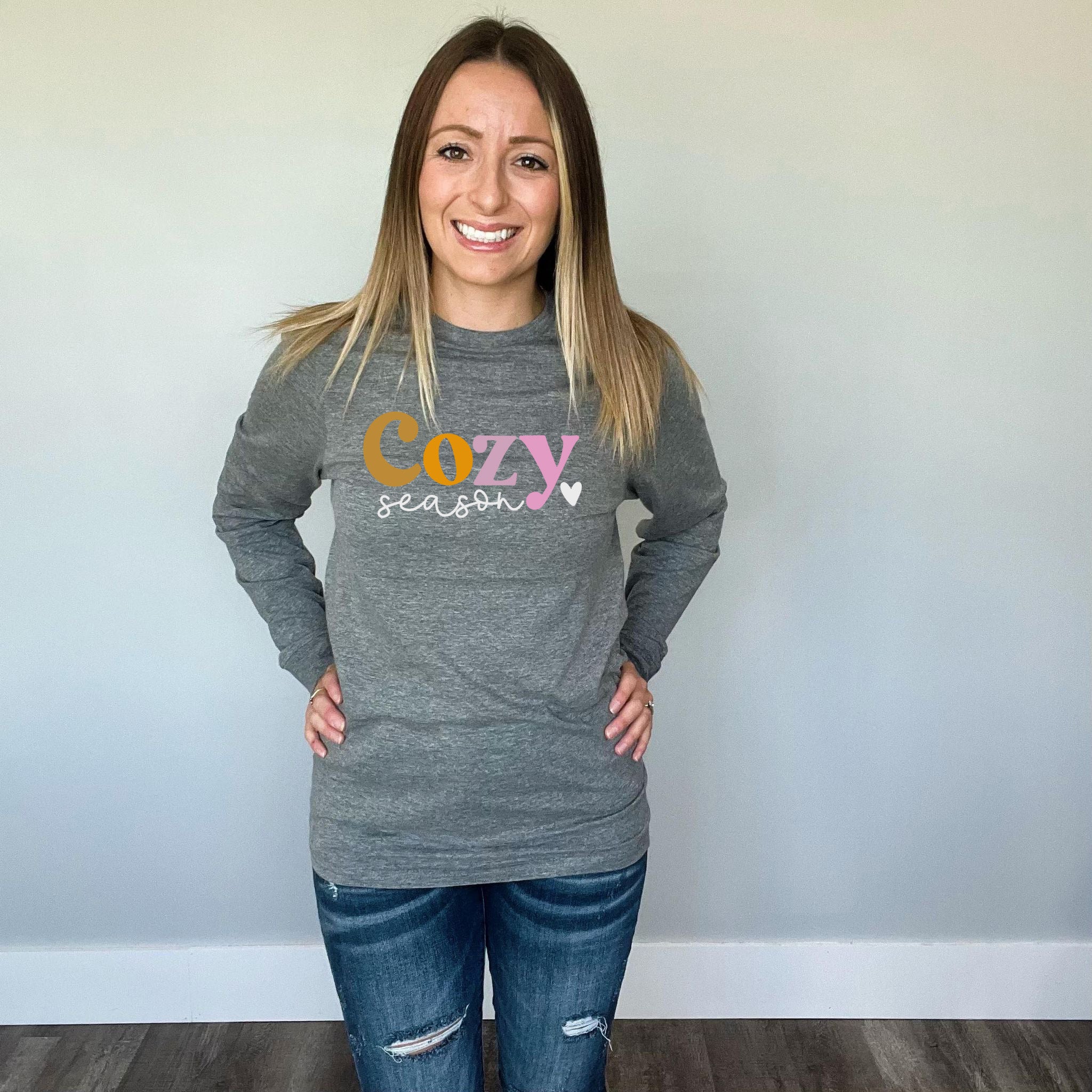 Cozy Season Long Sleeve | Graphite Heather