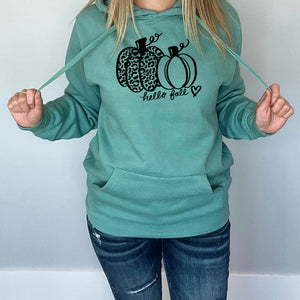 Hello Fall Hoodie | Sage