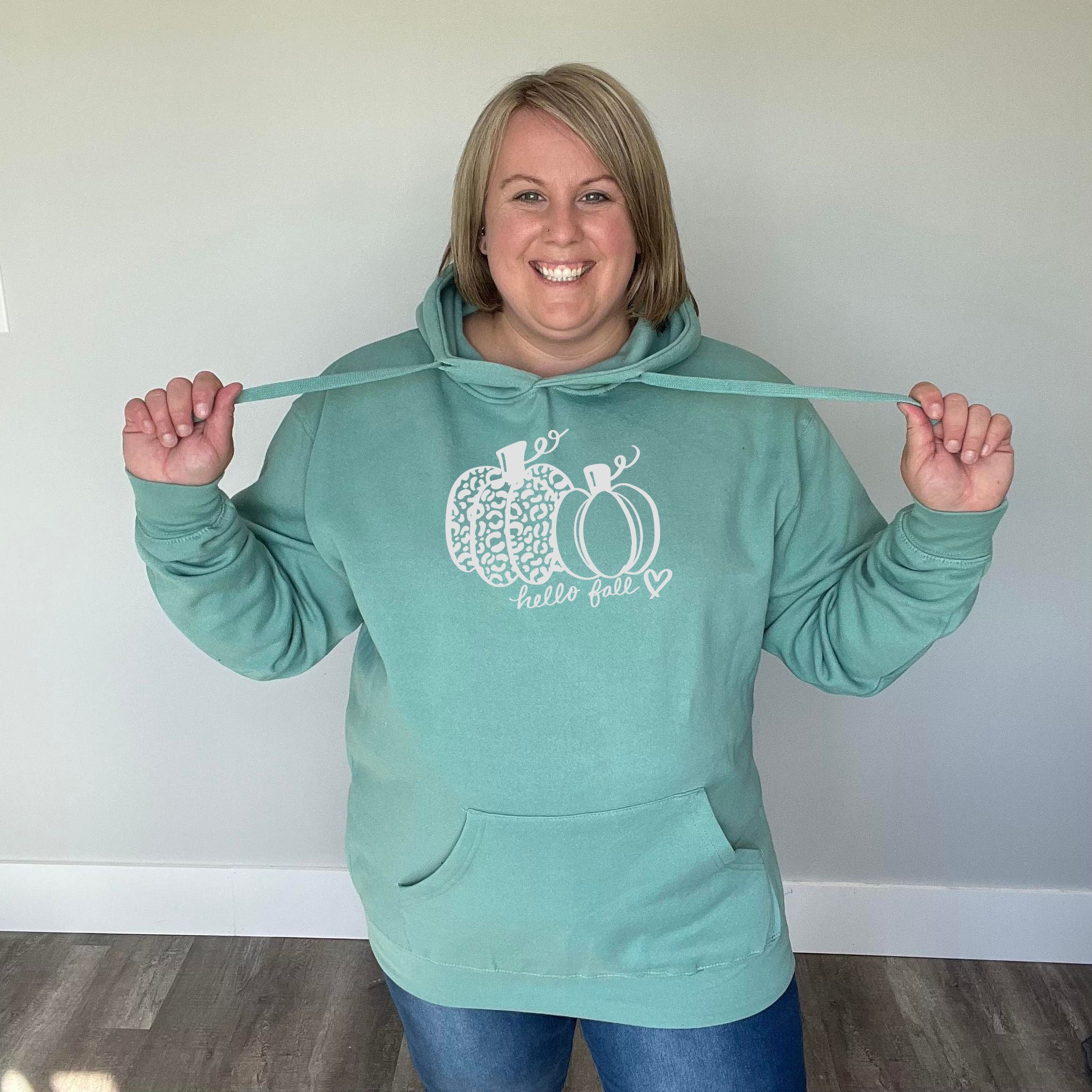 Hello Fall Hoodie | Sage