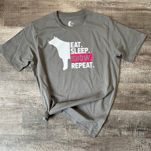 Eat. Sleep. Show. Repeat. | Beef T-Shirt